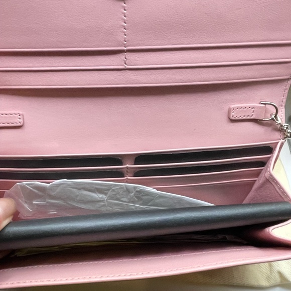 NEW!  Fendi Monster Wallet On Chain Pink - Picture 7 of 10